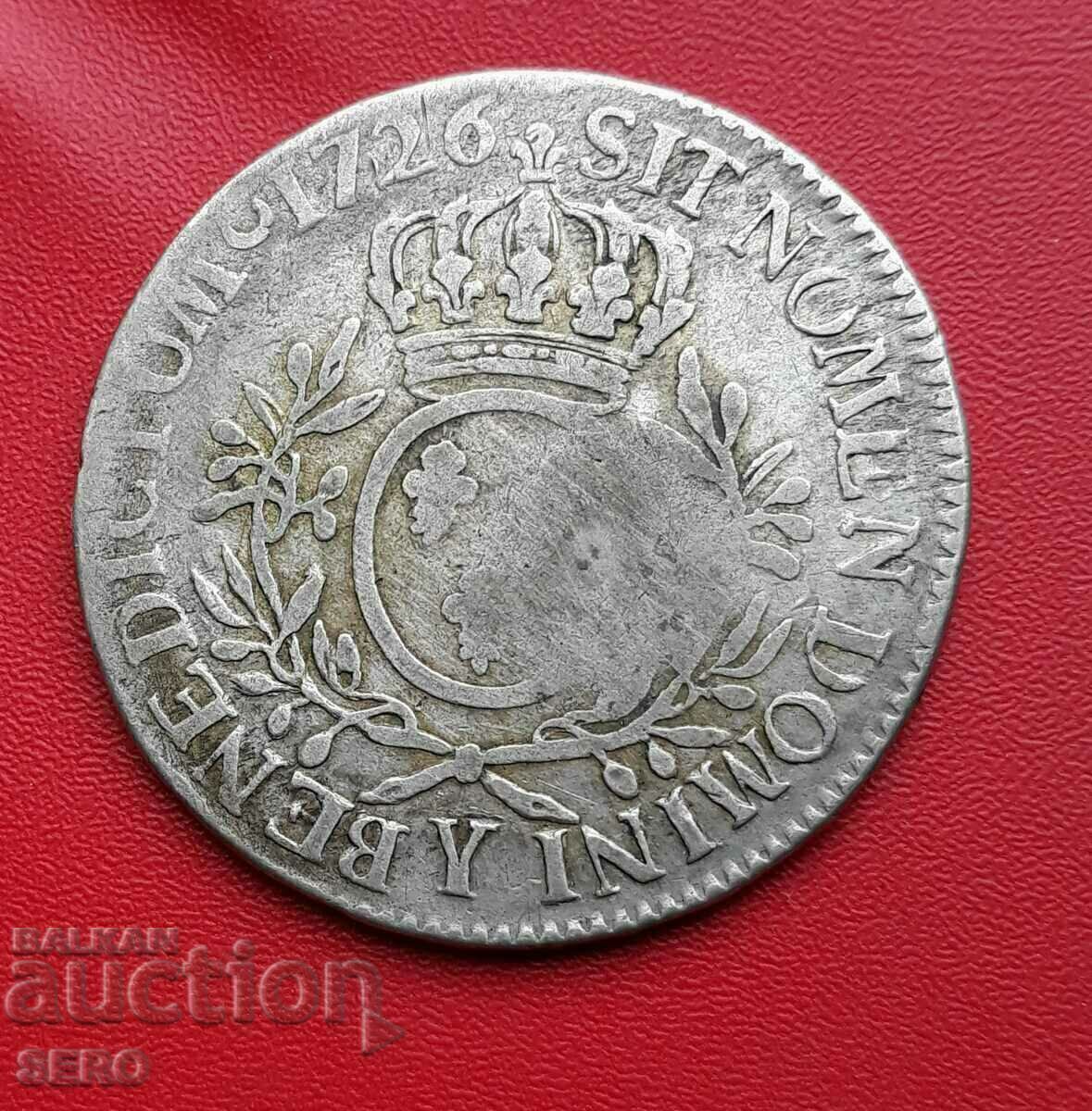 Франция-1 екю /1726 Y-Бурж-Луи XV с цена 148.00 лв. | € 75.67 Франция-1 екю /1726 Y-Бурж-Луи XV с цена 148.00 лв. | € 75.67