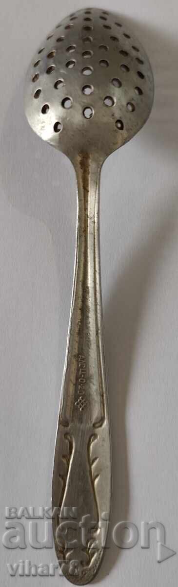 Linguriță veche de aluminiu pentru ceai - 6 Linguriță veche de aluminiu pentru ceai - 6