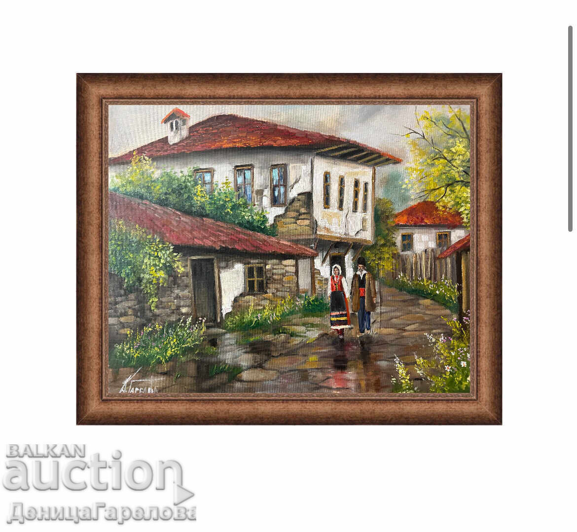 Δενίτσα Γκαρέλοβα πίνακας λάδι 50/40 “Βόλτα μετά τη βροχή” - 6