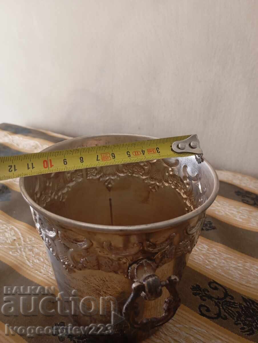 Auction  Silver-plated Art Deco ice bucket