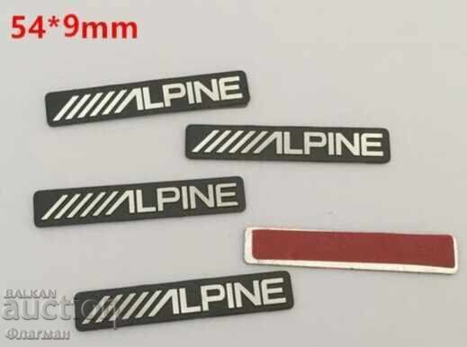 Embleme noi pentru boxe ”ALPINE” - 54 mm./ 9 mm