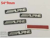Embleme noi pentru boxe ”ALPINE” - 54 mm./ 9 mm