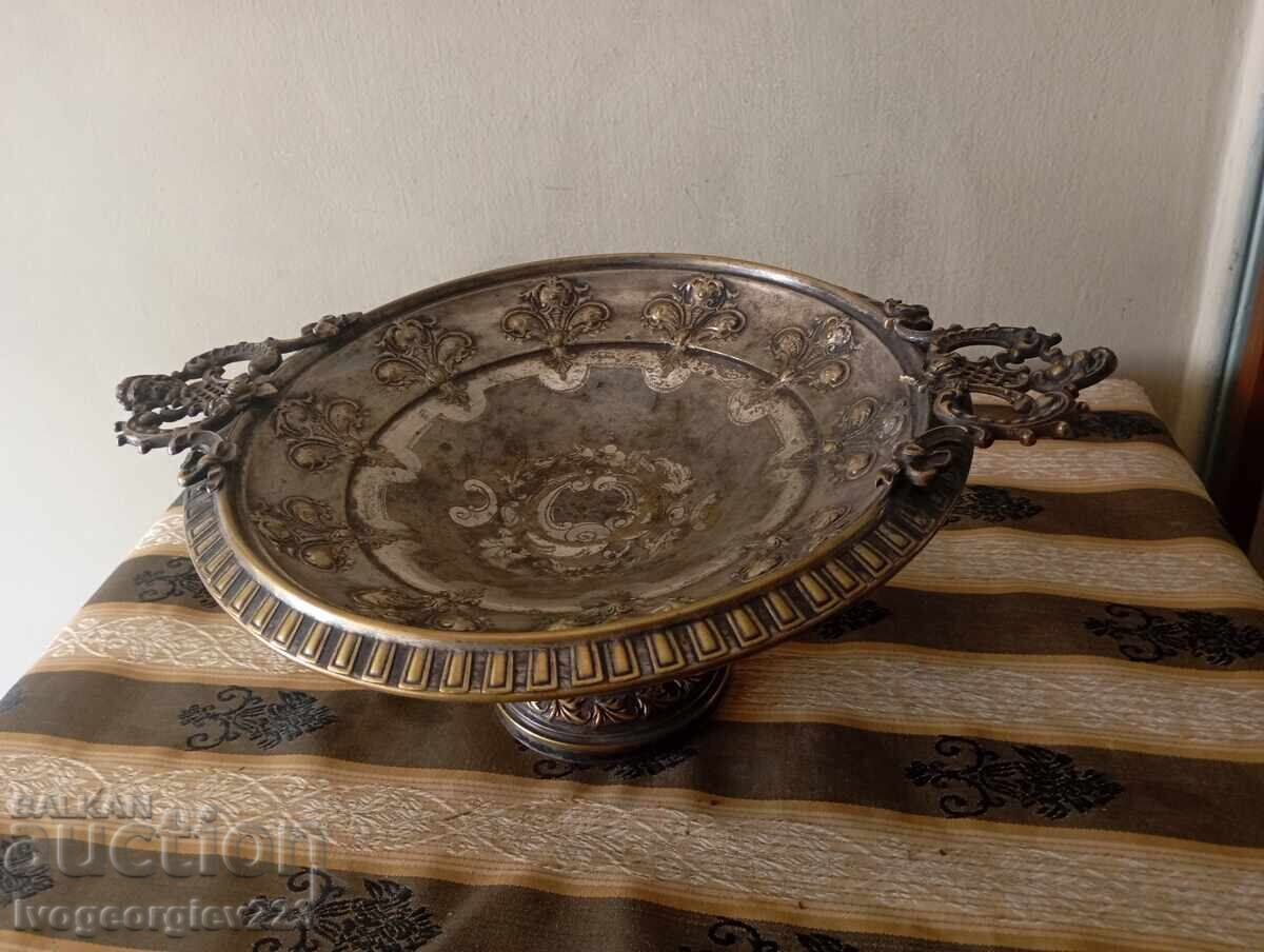 Παλιό μπολ, φρουτιέρα art deco