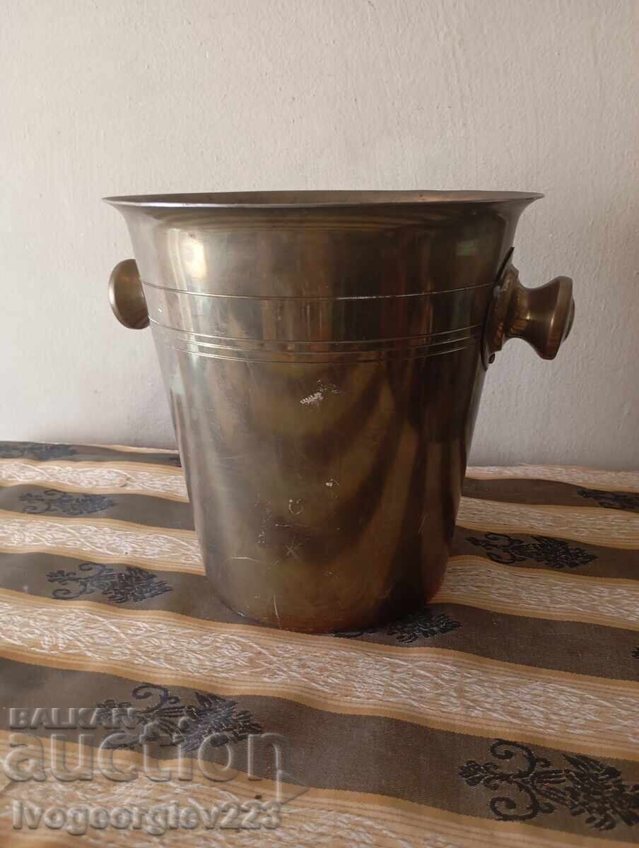 Vintage champagne bottle