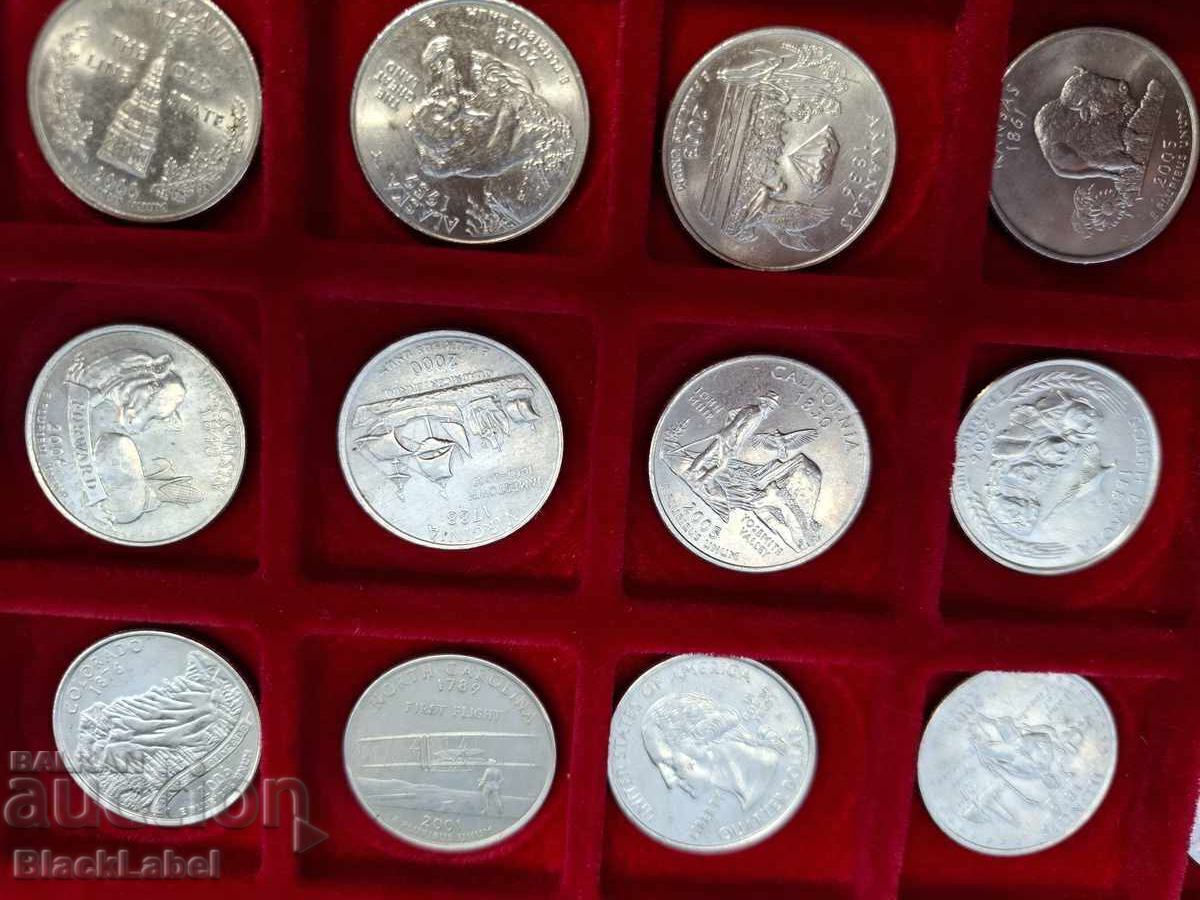 Auction Large lot of 25 cent coins Auction Large lot of 25 cent coins