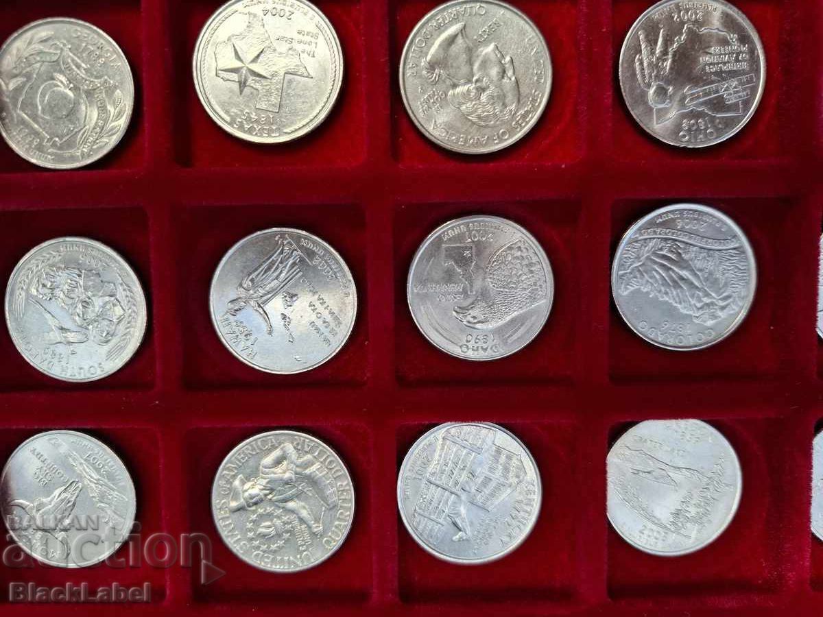 Delivery of Large lot of 25 cent coins Delivery of Large lot of 25 cent coins