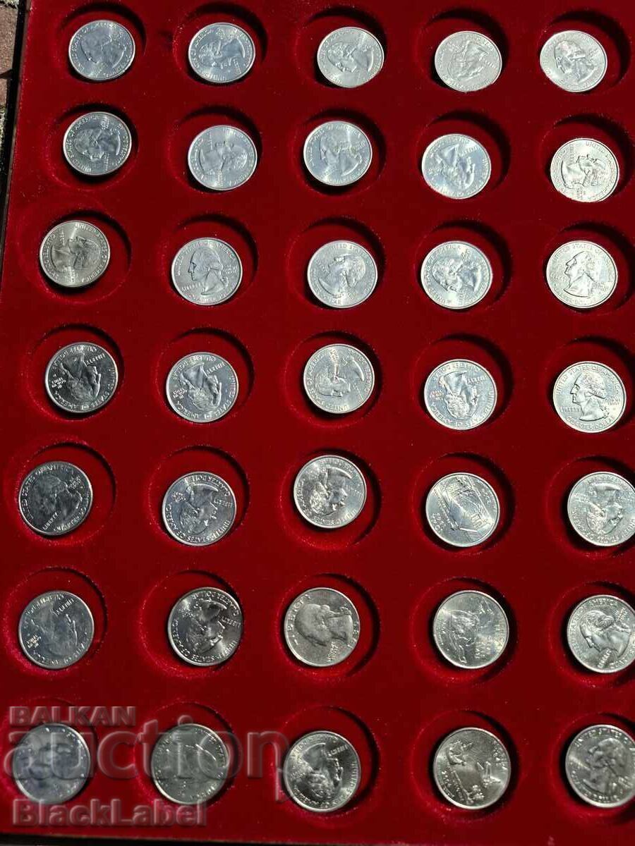Large lot of 25 cent coins - 5 Large lot of 25 cent coins - 5