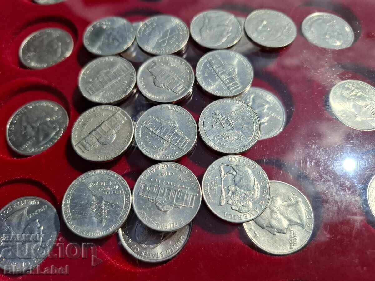 Large lot of 25 cent coins - 6 Large lot of 25 cent coins - 6