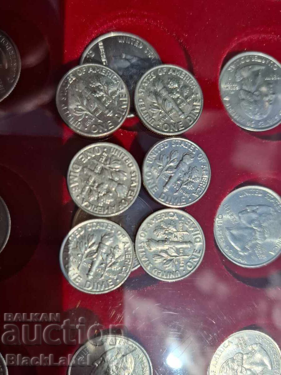 Large lot of 25 cent coins - 7 Large lot of 25 cent coins - 7