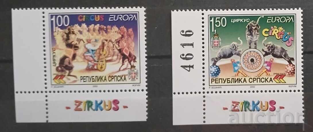 Σερβική Δημοκρατία. Βοσνία και Ερζεγοβίνη 2002 Ευρώπη CEPT Τσίρκο MNH Σερβική Δημοκρατία. Βοσνία και Ερζεγοβίνη 2002 Ευρώπη CEPT Τσίρκο MNH