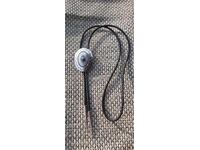 Silver Bolo Tie with Turquoise