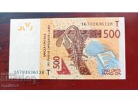 Togo 500 Francs 2016 UNC