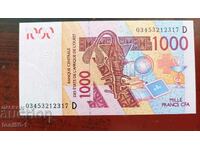 Mali 1000 Francs 2011 UNC