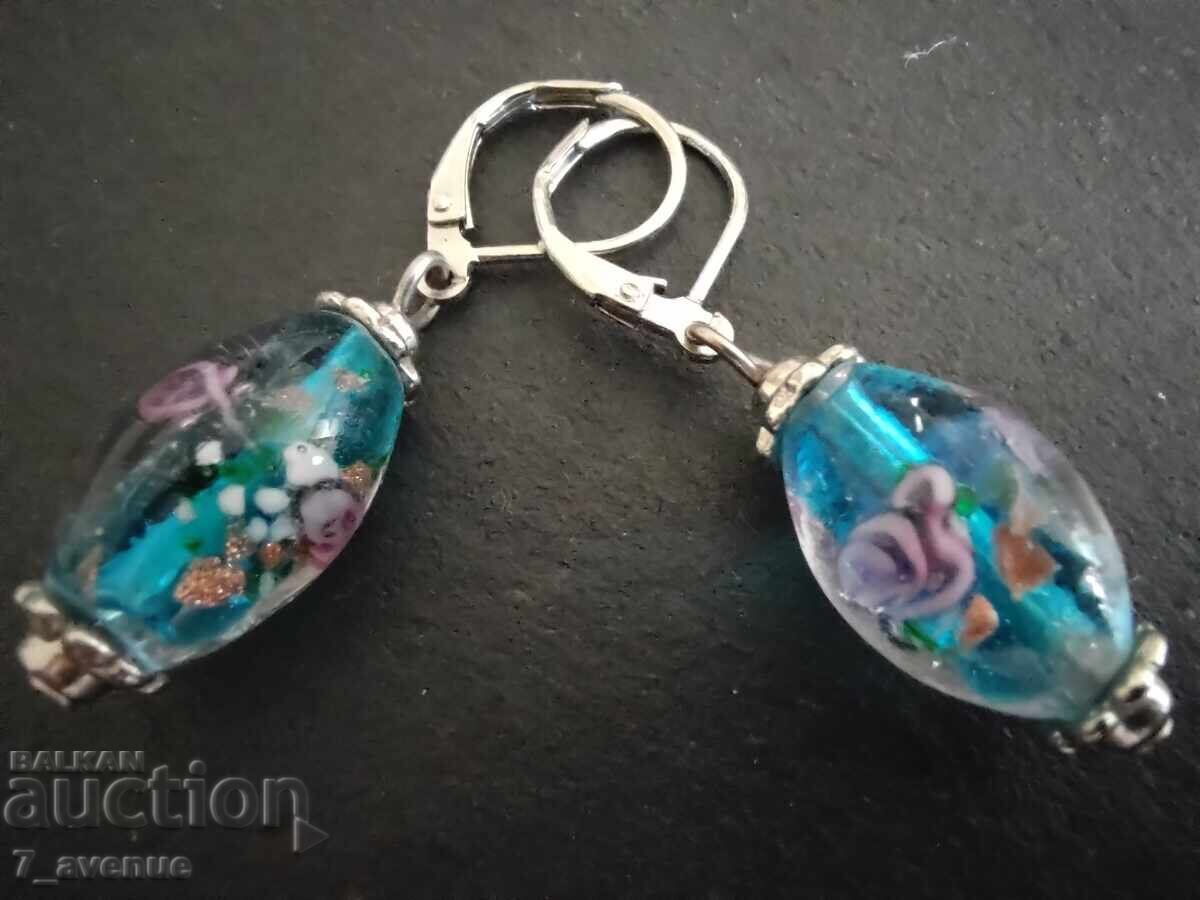 Earrings, colorful beautiful, 28.06.25