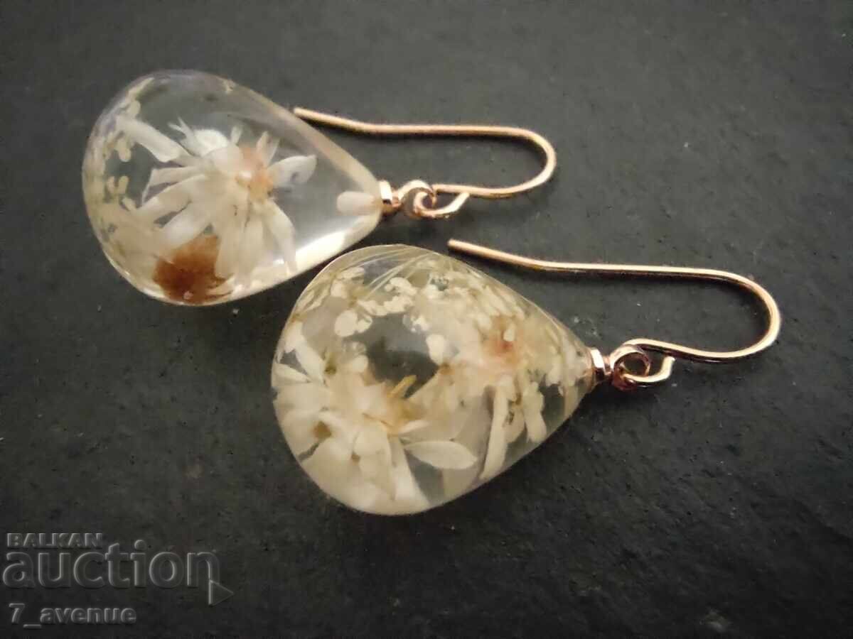 Σκουλαρίκια, κομψά, με λουλούδια, θρίαμβος της φύσης 28.06.25 με τιμή 49.00 BGN | € 25.05