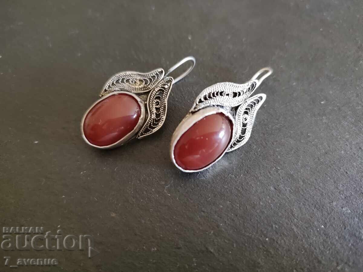 Σκουλαρίκια, κομψά, με πέτρες φιλιγκράν 28.06.25 - 5