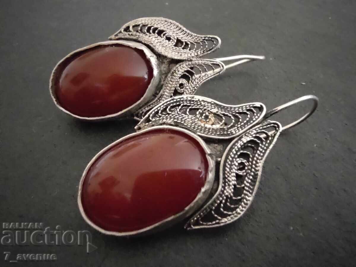 Σκουλαρίκια, κομψά, με πέτρες φιλιγκράν 28.06.25