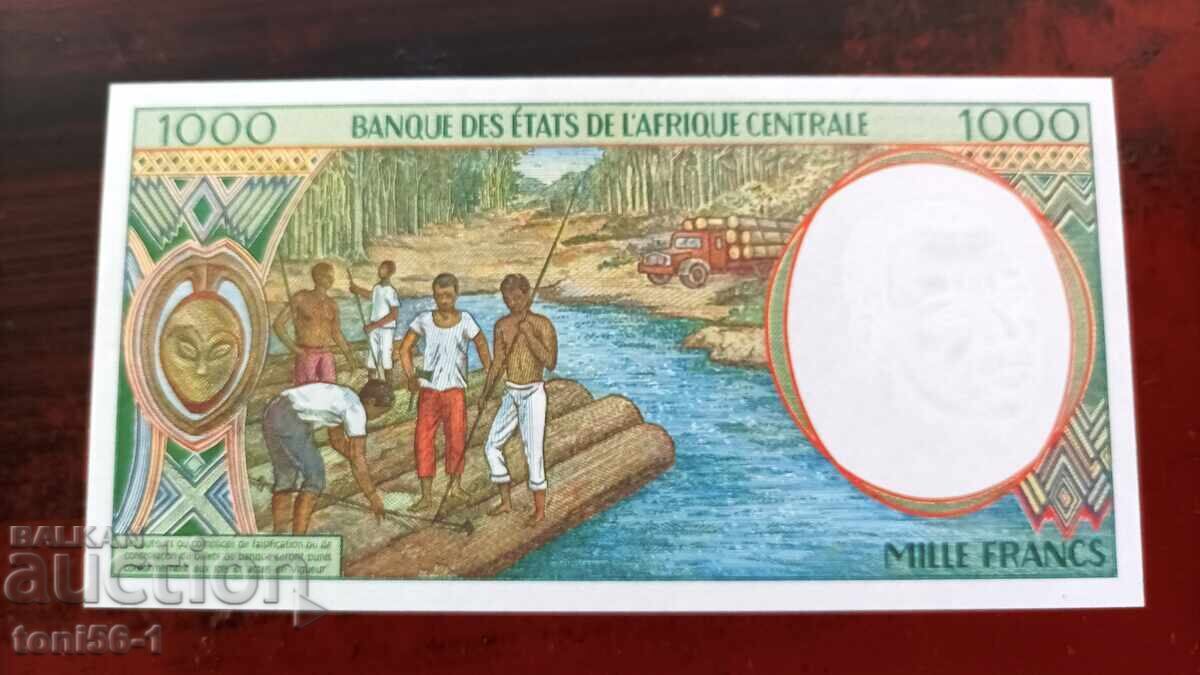 Централноафриканска република 1000 франка 1999  UNC с цена € 19.00 | 37.16 лв.