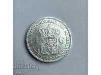 Netherlands 1 gulden 1923 silver
