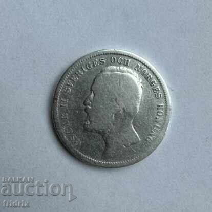 Δημοπρασία Σουηδία 1 κορώνα ασήμι / Sweden 1 κορώνα 1898 ZH