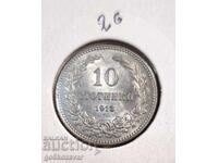 България 10 стотинки 1913г UNC Топ колекция !