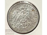 Germany Prussia 3 stamps 1911 Silver!