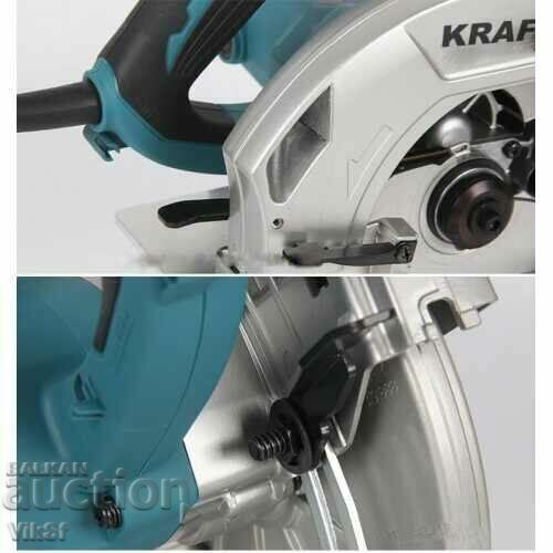 Manual circular saw Kraftworld HS7000-185 mm 1200w with price 77.50 BGN | € 39.63 Manual circular saw Kraftworld HS7000-185 mm 1200w with price 77.50 BGN | € 39.63