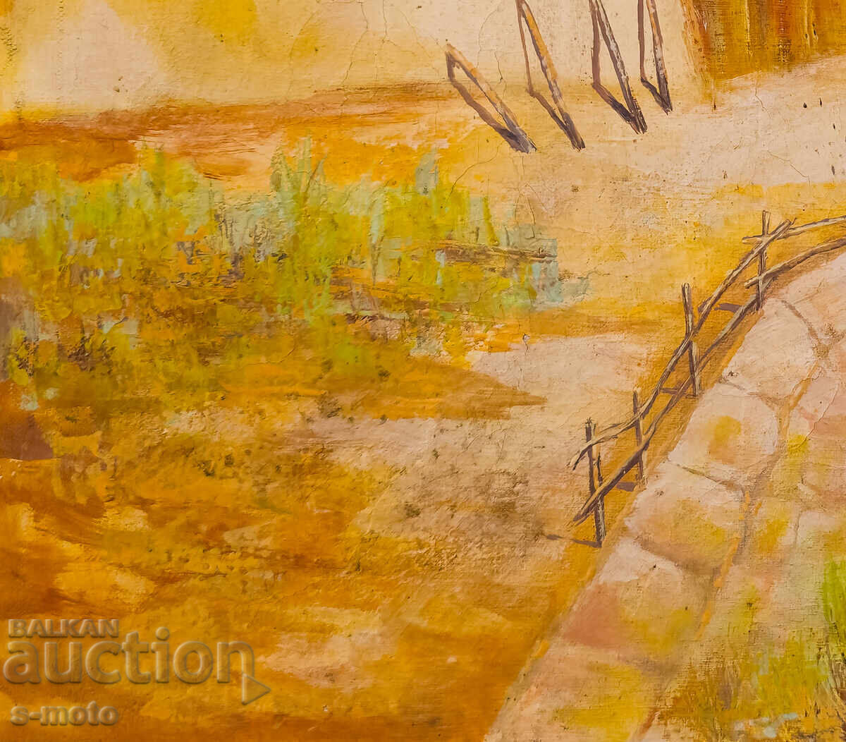 Delivery of Oil painting landscape with a house