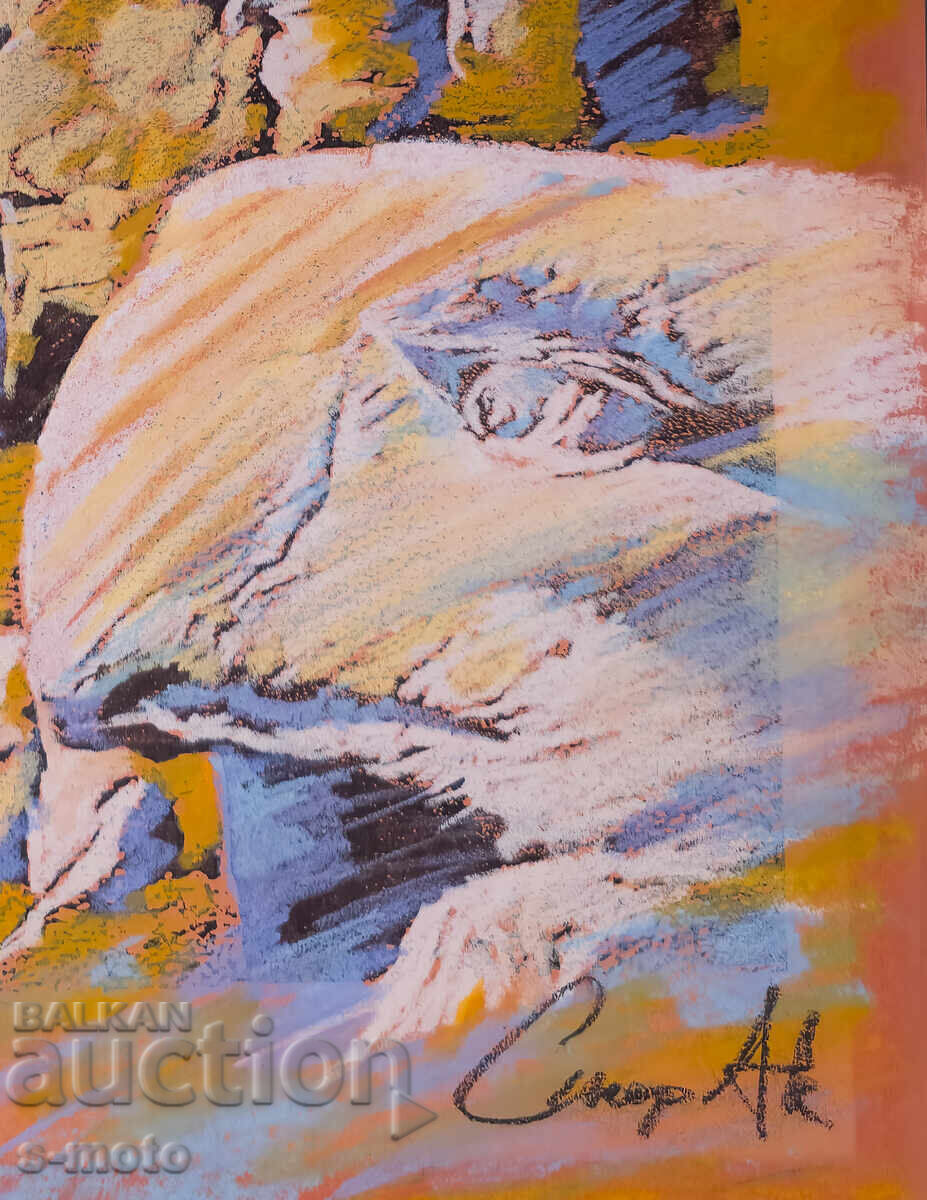 Graphics, mixed media, abstract composition - 6