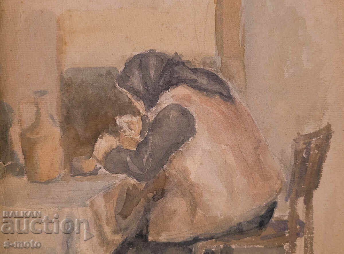 Λιούμπεν Πράσκοφ (1931–2007) ακουαρέλα πορτρέτο 1955 - 6 Λιούμπεν Πράσκοφ (1931–2007) ακουαρέλα πορτρέτο 1955 - 6