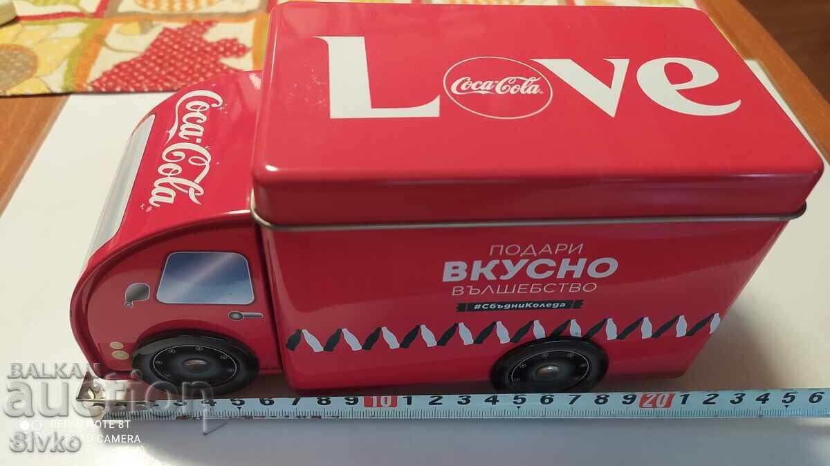 Cutie camion reclamă Coca Cola