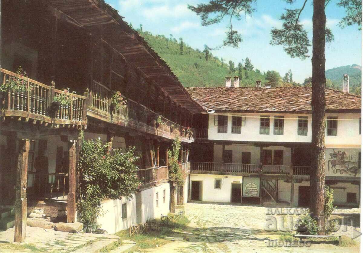 Παλιά καρτ ποστάλ - Μονή Τροίας