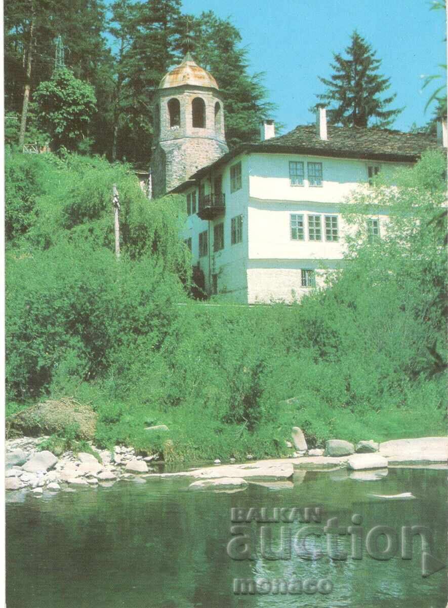 Παλιά καρτ ποστάλ - Μονή Τροίας