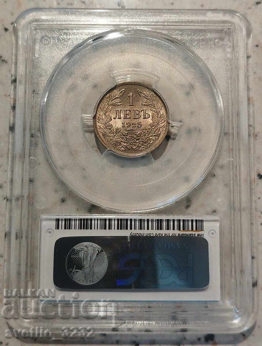 Auction  1 Lev 1925 MS 66 PCGS