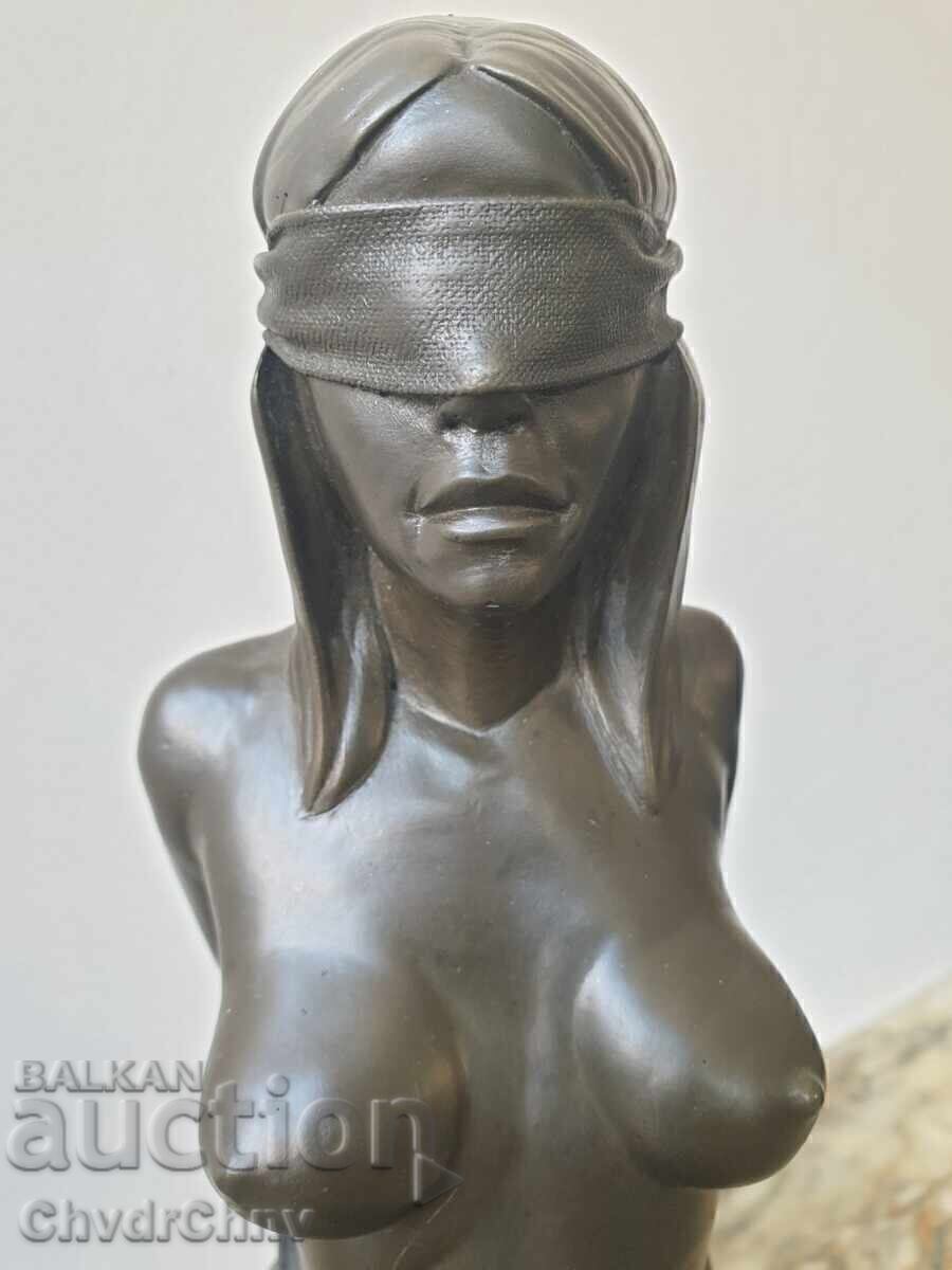 Bronze sculpture / erotic / figure naked woman / statuette - 5