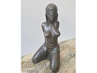 Sculptură din bronz/erotică/figură femeie goală/statuetă