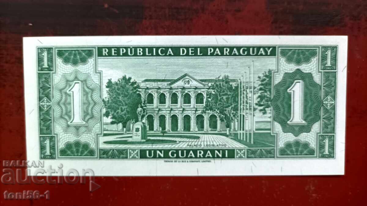 Paraguay 1 guarani 1963 UNC cu preț € 3.00 | 5.87 BGN Paraguay 1 guarani 1963 UNC cu preț € 3.00 | 5.87 BGN
