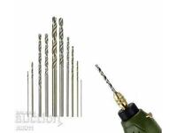 10 buc. Mini burghie 0,5 - 3 mm. burghie mici dremel