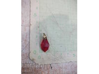 Pandantiv vechi, piatră roșie