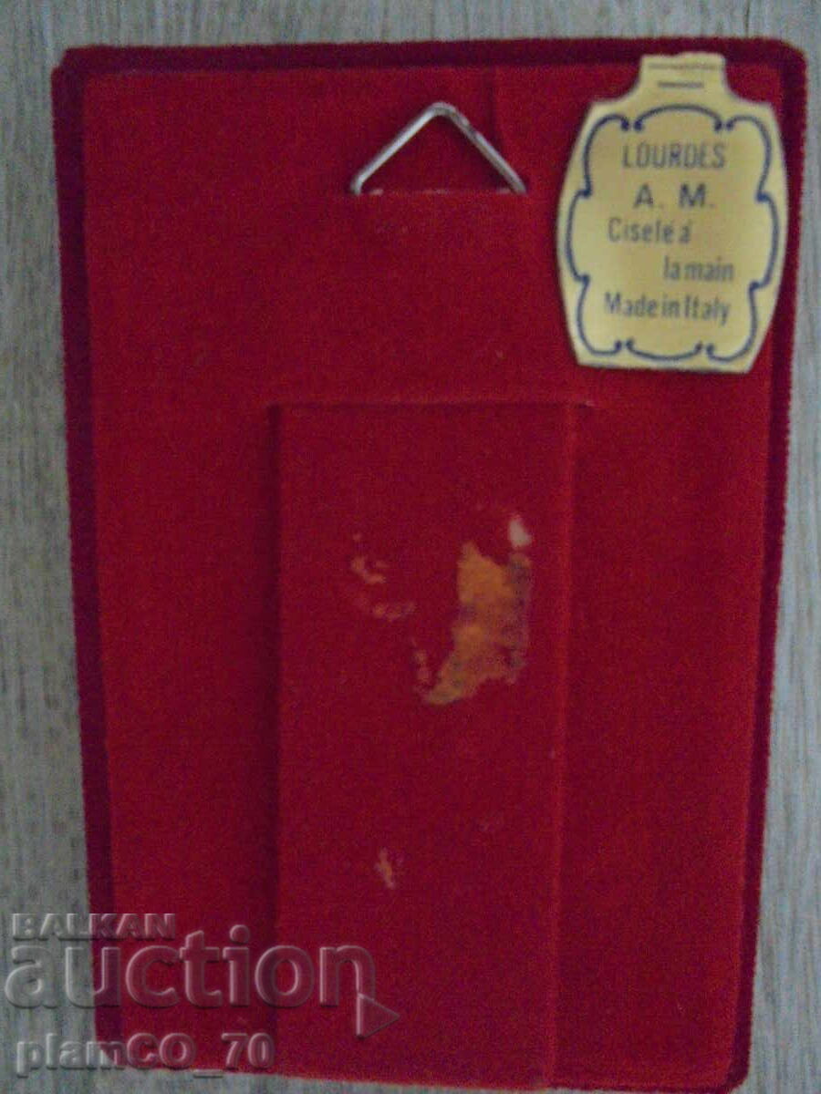 Auction №8123 Old Italian Religious Souvenir - Lourdes Auction №8123 Old Italian Religious Souvenir - Lourdes