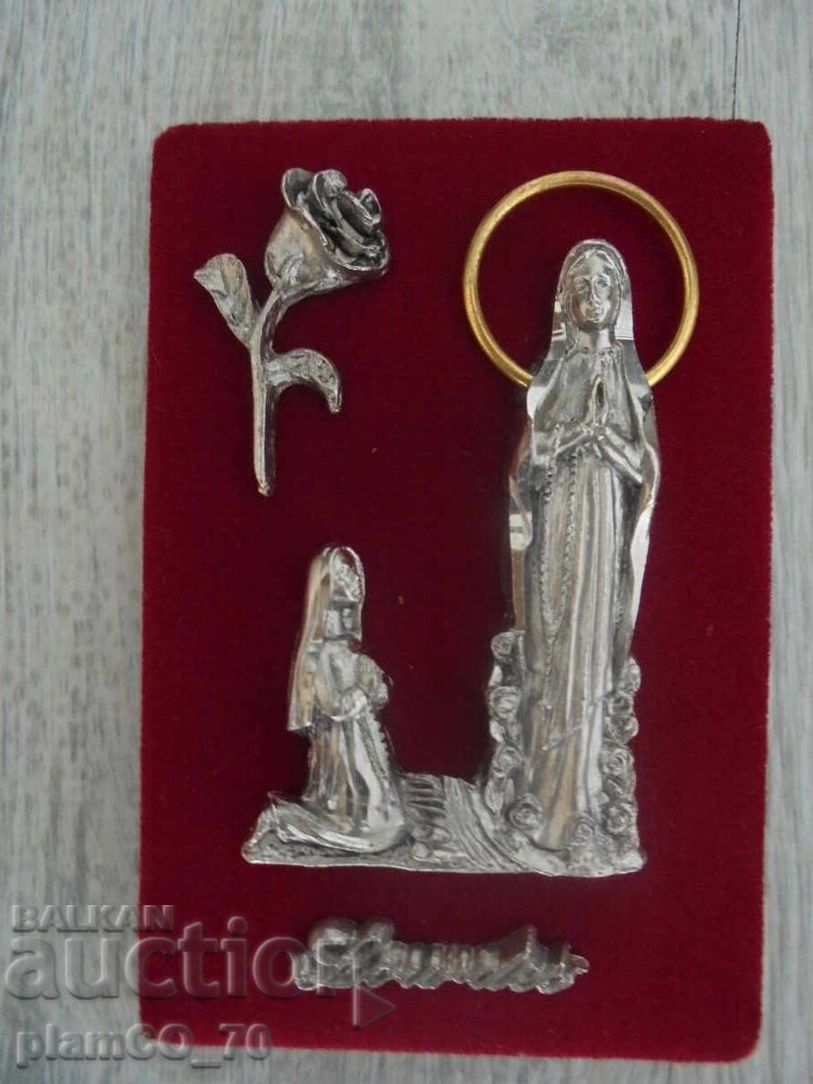 №8123 Old Italian Religious Souvenir - Lourdes №8123 Old Italian Religious Souvenir - Lourdes