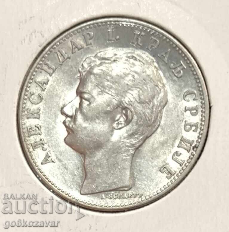 Serbia 2 Dinara 1897 Silver! Top coin! Collection! - 6 Serbia 2 Dinara 1897 Silver! Top coin! Collection! - 6