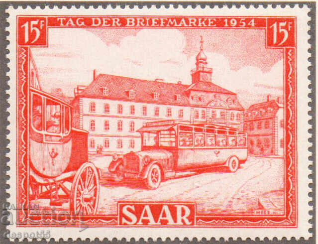 1954. ΣΑΑΡ, Γερμανία. Ημέρα της γραμματόσημου