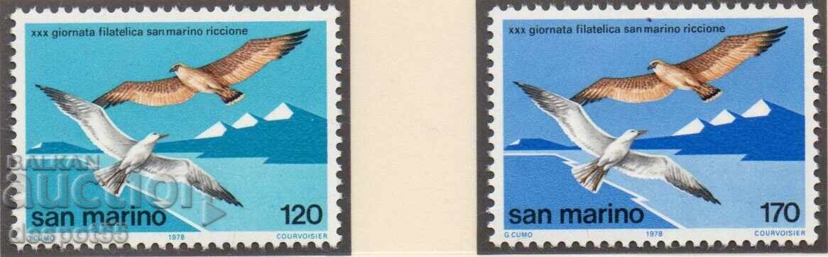 1978. Σαν Μαρίνο. Ημέρα της γραμματόσημου 1978. Σαν Μαρίνο. Ημέρα της γραμματόσημου
