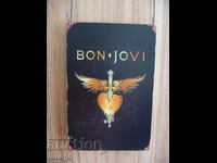 Plăcuță metalică Bon Jovi rock clasic Bon Jovi rocker chitară