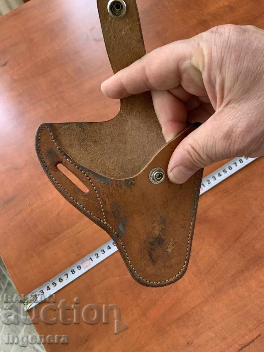 Παράδοση Θήκη πιστολιού δερμάτινη, μαρκαρισμένη Παράδοση Θήκη πιστολιού δερμάτινη, μαρκαρισμένη