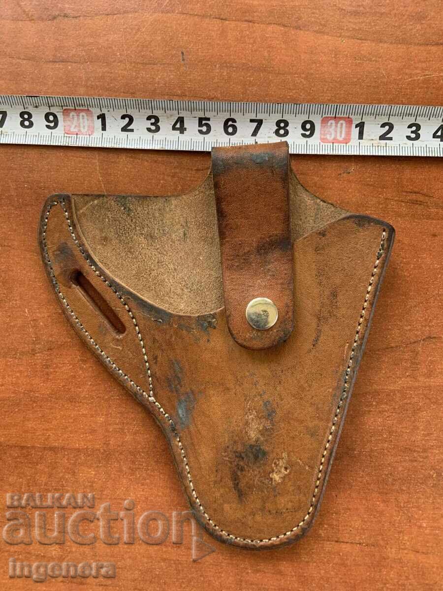 Θήκη πιστολιού δερμάτινη, μαρκαρισμένη Θήκη πιστολιού δερμάτινη, μαρκαρισμένη