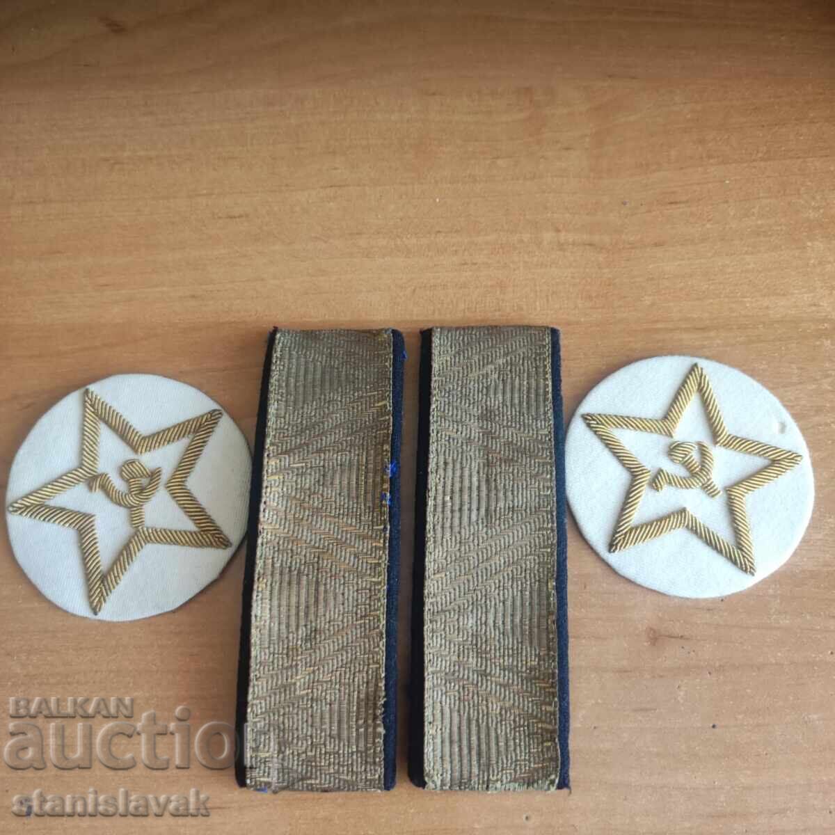 Комплект парадни пагони контраадмирал - ранен соц. 1950 г. - 5