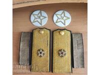 Set of parade shoulder boards, rear admiral - early socialist, 1950