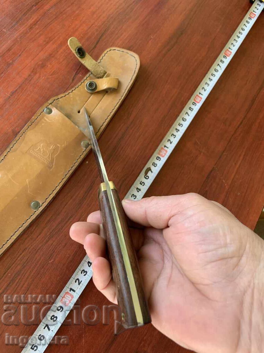 CUȚIT DE VÂNĂTOR VÂNĂTOR TEACĂ PIELE - 6